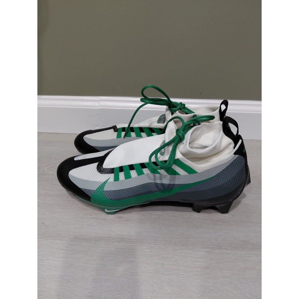 NIKE VAPOR EDGE PRO 360 FOOTBALL CLEATS MEN'S SIZE 10 White Green Gray